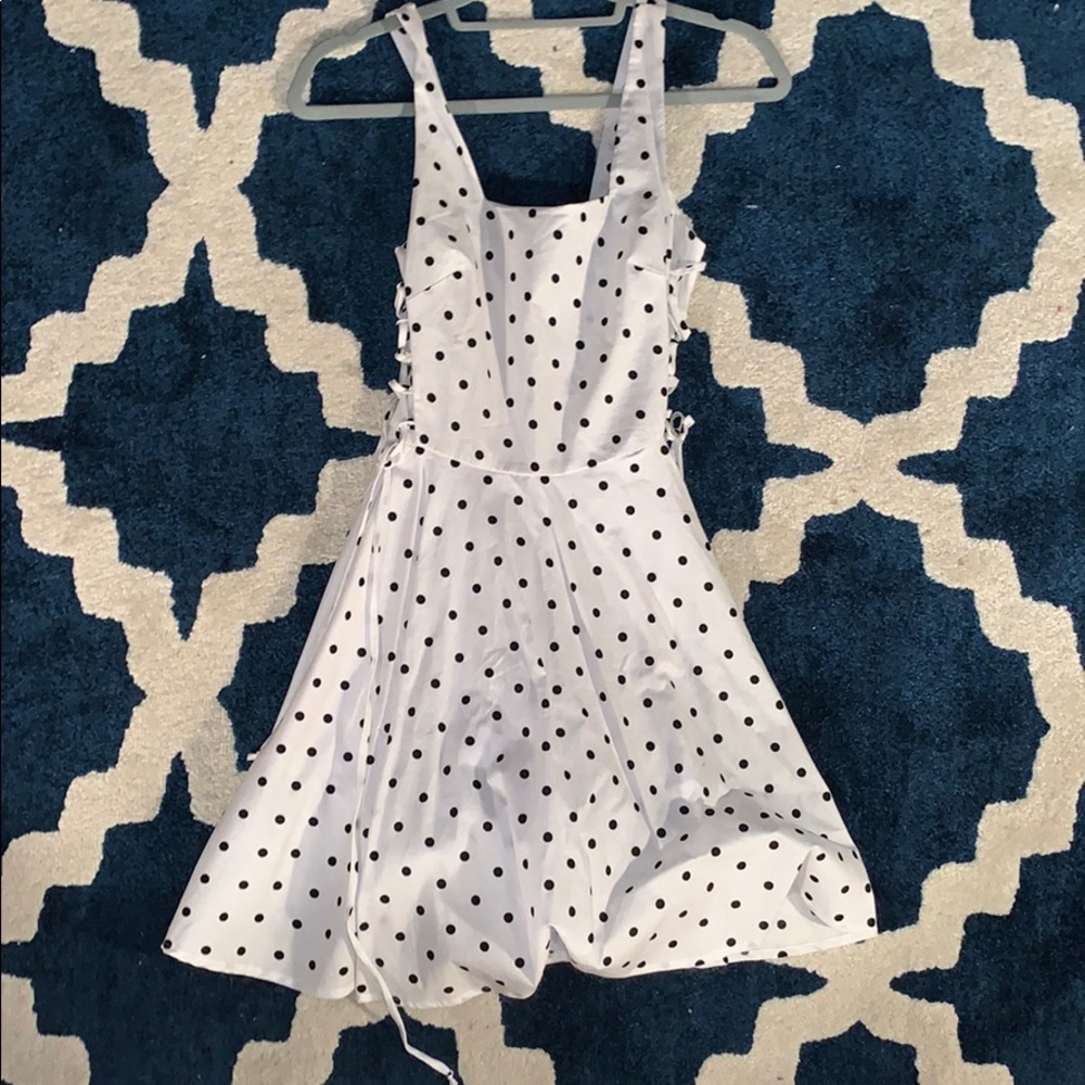 Cute black and white polka dot dress